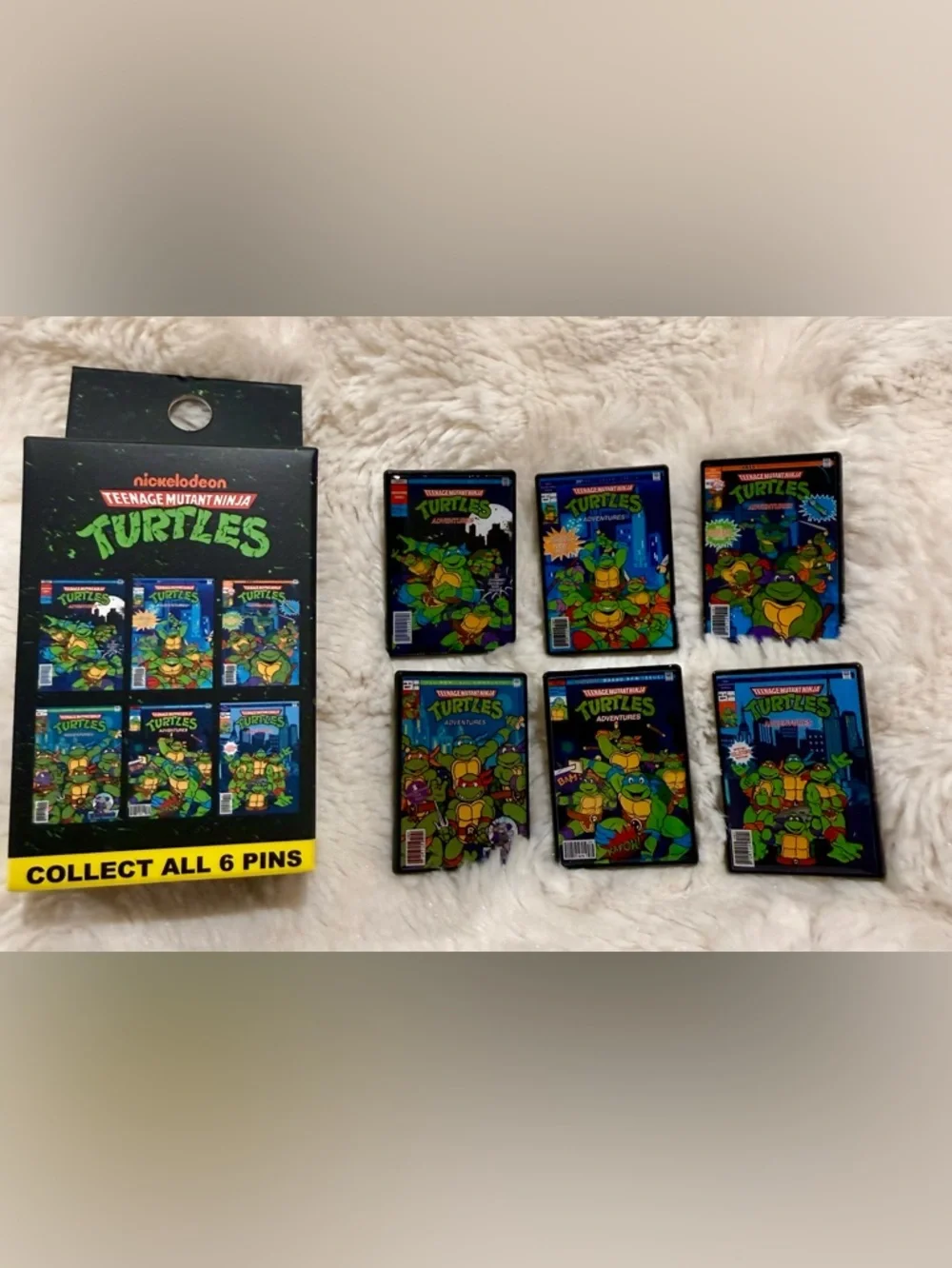 Full set Teenage Mutant Ninja Turtles Comic Cover Blind Box Enamel Pin